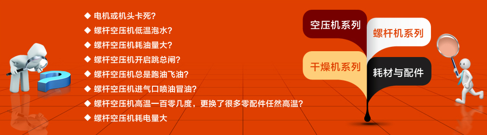 可觐产品：离心机系列，螺杆机系列，干燥机系列，耗材与配件系列